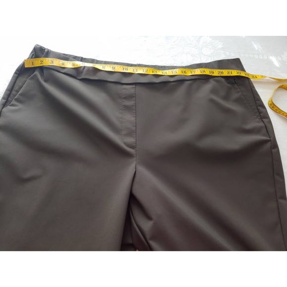 Lane Bryant Brown Pull On Stretchy Pants Size  26 EUC - Picture 4 of 10